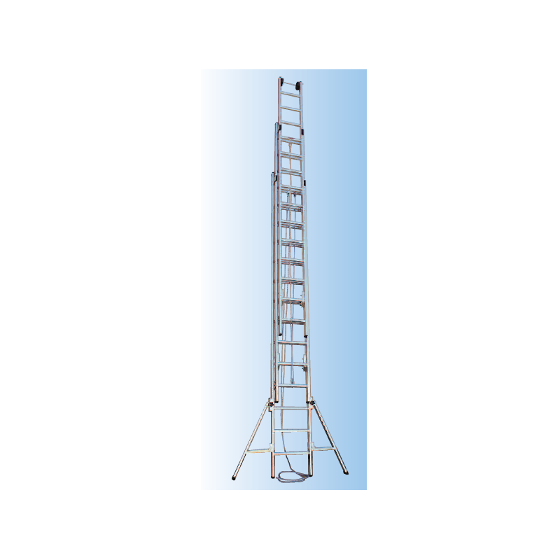 copy of Typ 178- Seilzugleiter 3- teilig mit Wegrutsch- und Kippsicherung 3 x 14 Sprossen