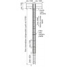 Typ 188 Aluminium-Steigleiter einläufig 19.1 m Steighöhe