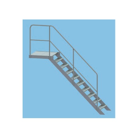 Typ 495050 Treppe 45° mit Podest 8 Stufen